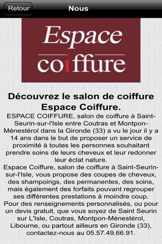 Espace Coiffure 33 screenshot 2