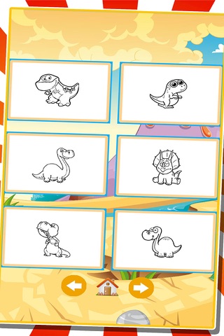 Dinosaurs Coloring Books Finger Paint Painting Games For Kids screenshot 4
