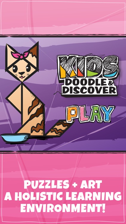 Kids Doodle & Discover: Cats 2, Cartoon Tangram