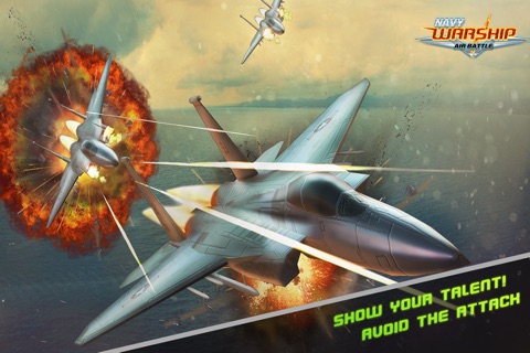Navy Warship Air Battle - F16 & F18 Attacks screenshot 2