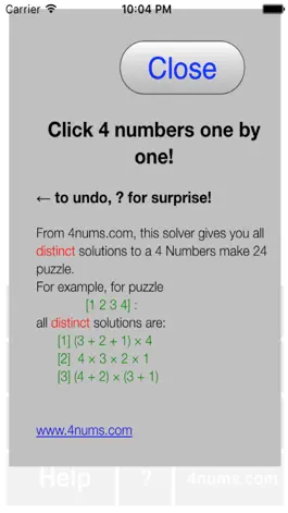 Game screenshot 4 Numbers solver hack