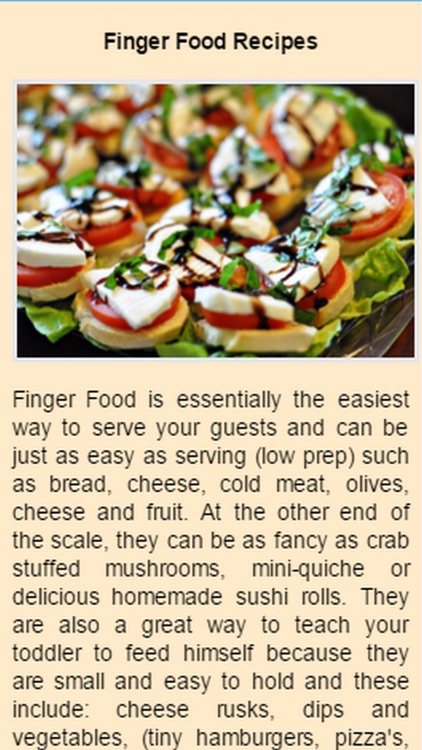 Finger Food Recipes