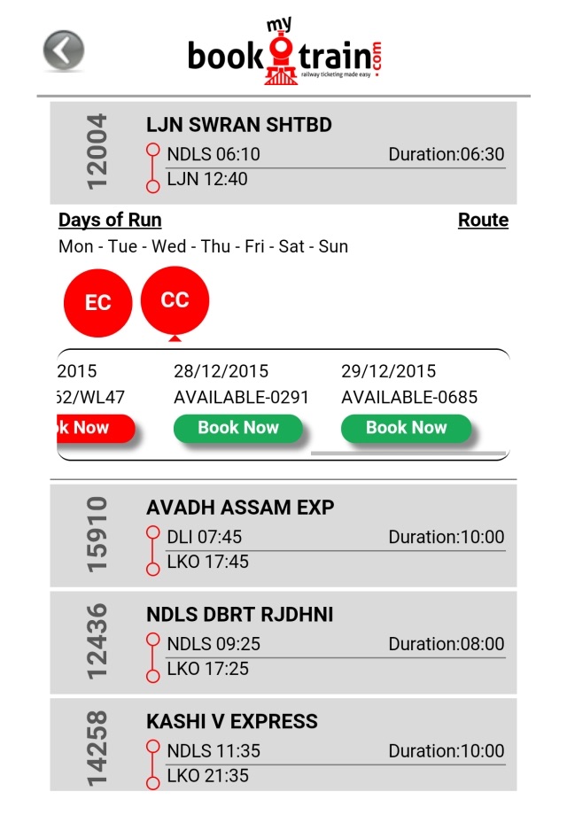 BookMyTrain screenshot 4