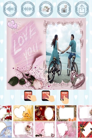 Love photo frames create cards screenshot 2