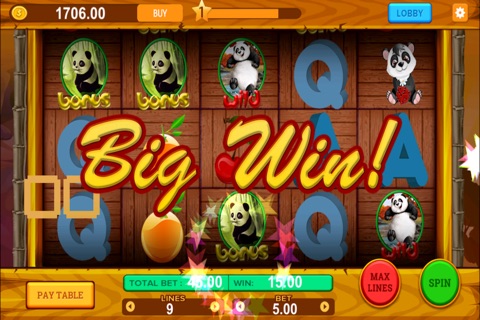 AAA Wild Panda  Party Slots HD - Casino for a Big Win screenshot 2