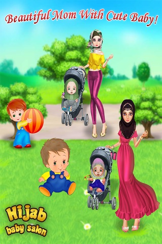 Hijab Baby Born - Baby Born - Dressup Makeup Spa Game screenshot 4