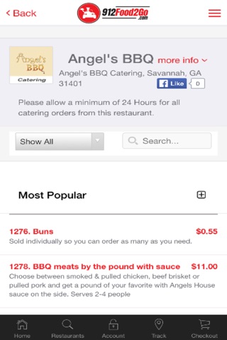 912 Food 2 Go Delivery Service screenshot 3