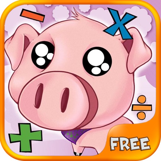 Pig Math Game for Kids Icon