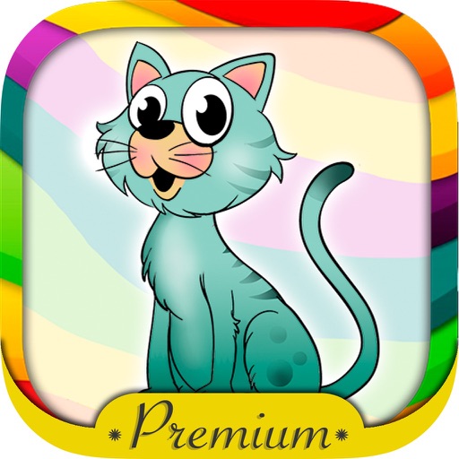 Paint cats lovely kittens coloring book - Premium