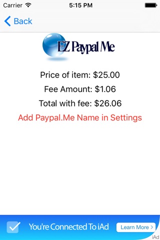 EZ Pay Me - Paypal Me Edition screenshot 3