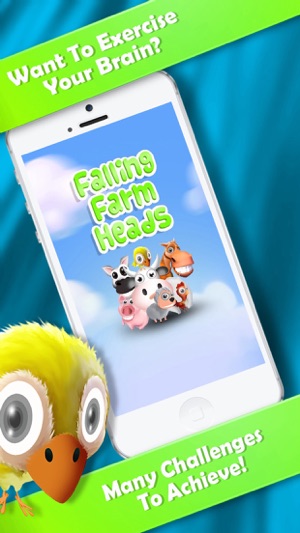 Falling Farm Heads FREE - Selfie Zoo Puzzle(圖1)-速報App