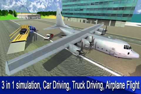 Car Transporter Airplane Flight: Be a Cargo plane screenshot 2