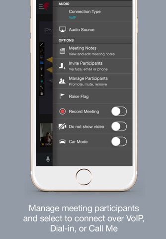 Fuze Meetings for iPhone screenshot 4
