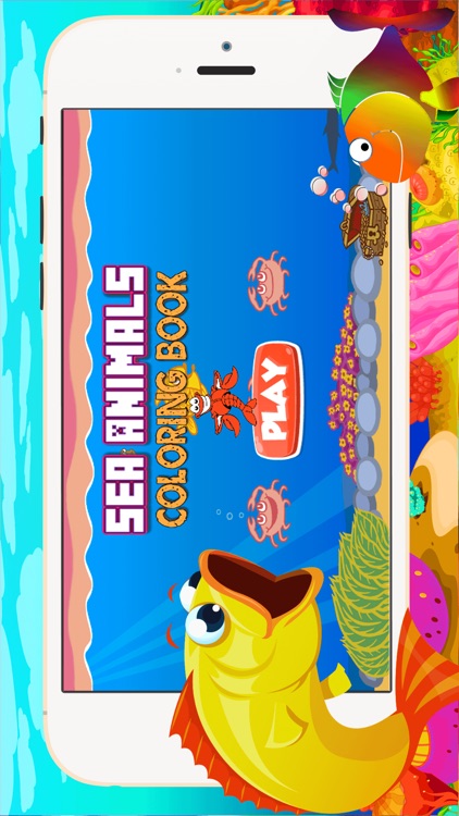 Sea Animal Coloring Book All In 1 Deep Sea Draw Paint And Color Pages Games For Kids By Wichawa Moungkoom