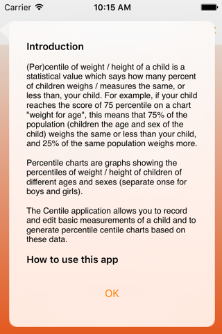 Centiles: Baby Growth Charts - náhled