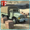 Army Cargo Truck Simulator - Deliver food supplies to military camps in this driving simulation game
