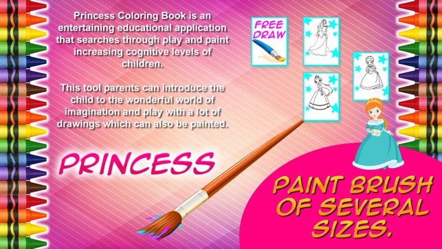 Princess Coloring Game - Girls Paint Games Coloring and Draw(圖2)-速報App