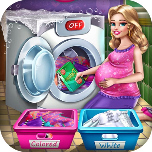 Mommy Laundry Day Icon