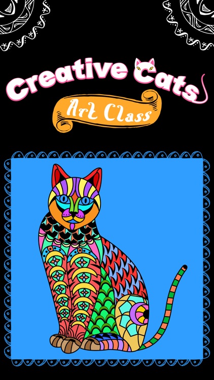 Creative Cats Art Class- Mindfulness Coloring Books for Adults