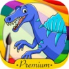 Dinosaurs Coloring book  & Paint the Jurassic - Premium