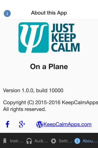 JustKeepCalm on a Plane screenshot 3
