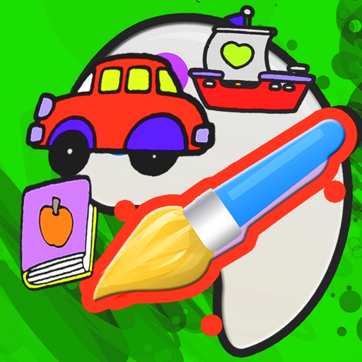Coloring Book Vocabulary for children iOS App