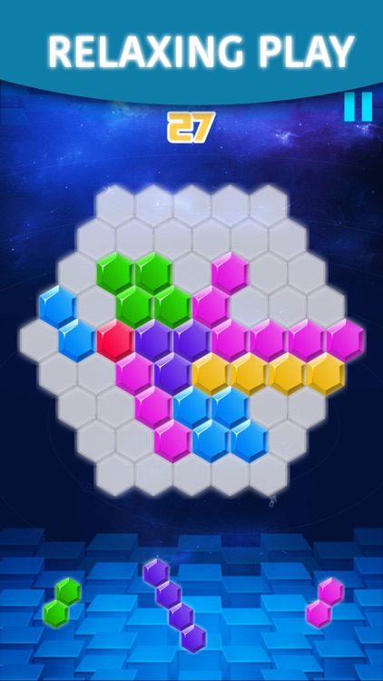 Hexagon Block - Tetra Puzzle Game Free