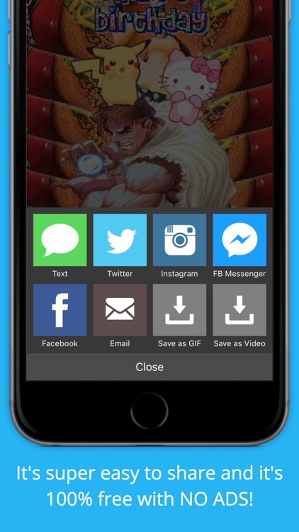Giffiti - Make GIFs by adding animated stickers and funny GIFs to your photos