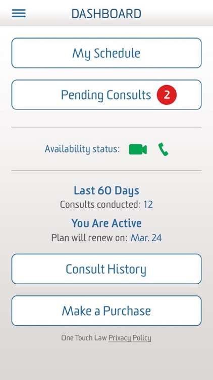 One Touch Law: Connect to a Lawyer, Instantly! screenshot-3