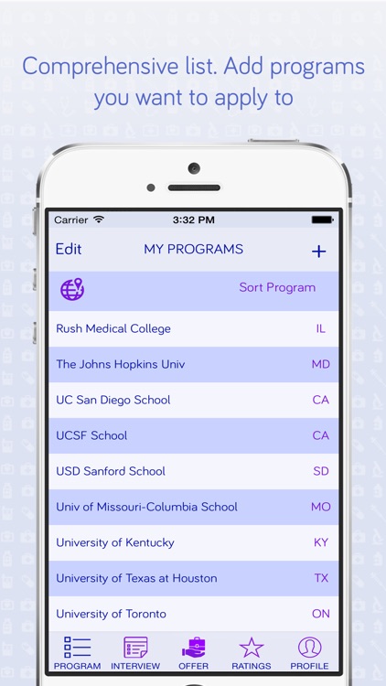 Medical School Application Tracker - Track & organize applications for medicine programs (MD / DO) screenshot-0