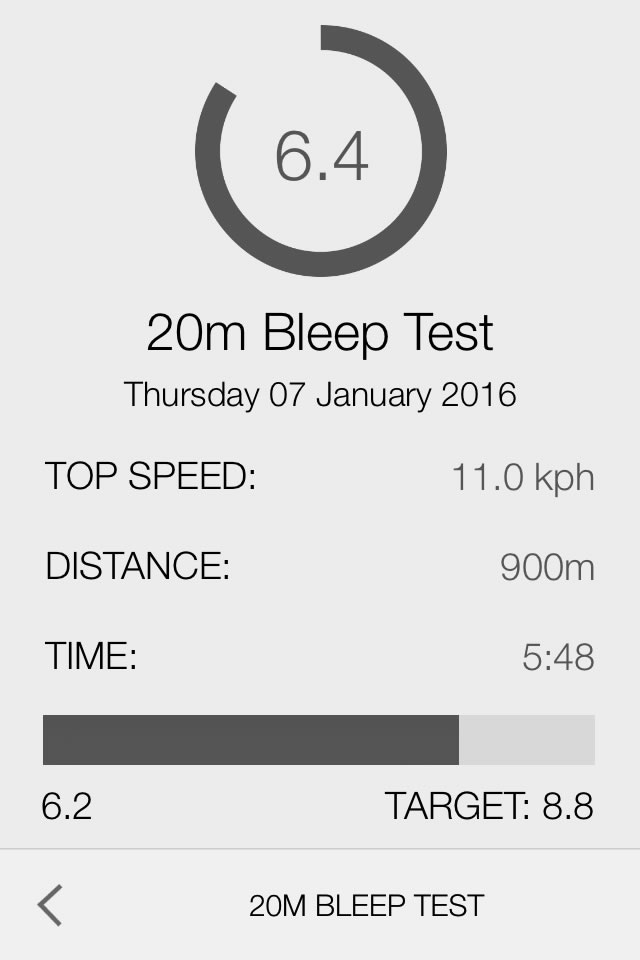 Bleep Test 20m Treadmill screenshot 2