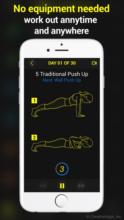 30 Day Push-Ups Trainer Pro screenshot-3