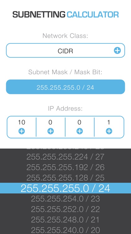 Subnetting Calculator