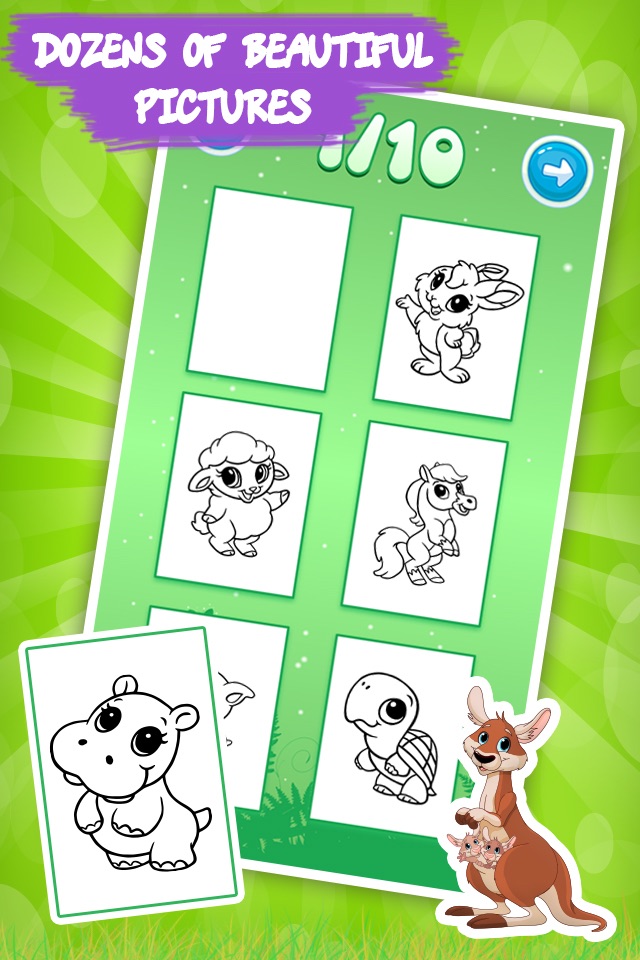 Coloring book: Draw Animals screenshot 4