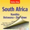 We present a digital version of the detailed paper map of the south of Africa, which includes such countries as South Africa, Namibia, Botswana, Zimbabwe, Mozambique, Swaziland, Lesotho