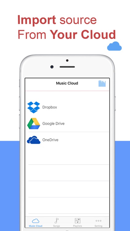 Free Music - Player & Streamer for Dropbox, OneDrive & Google Drive