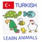 Use the app to learn animal names in Turkish language