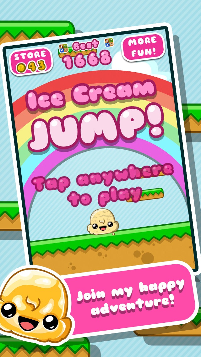 Ice Cream Jump for Kids Screenshot 1
