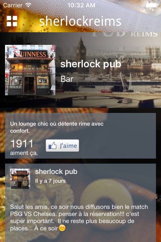 Sherlock Pub reims screenshot 2