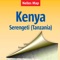 We present a digital version of the detailed paper map of Kenya