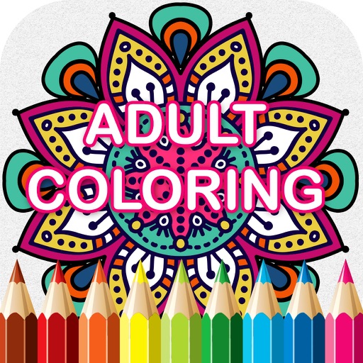 Mandala Coloring Books - Colors Therapy Free Stress Relieving Pages And Share For Adults Icon