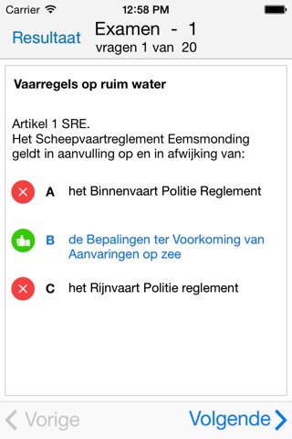 Examen Klein Vaarbewijs 2 screenshot 4