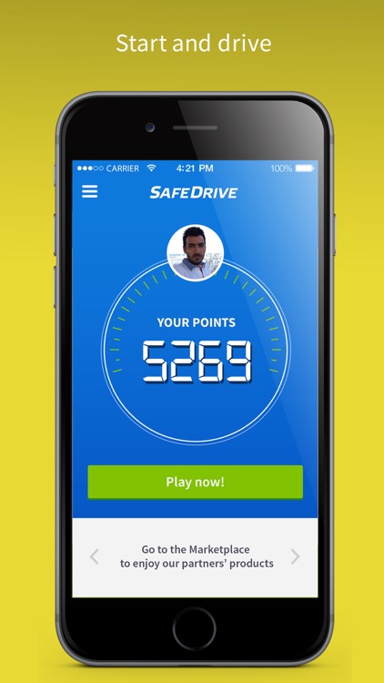 SafeDrive get points for NOT texting while driving