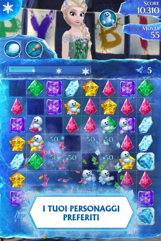 Disney Frozen Free Fall Game screenshot 2