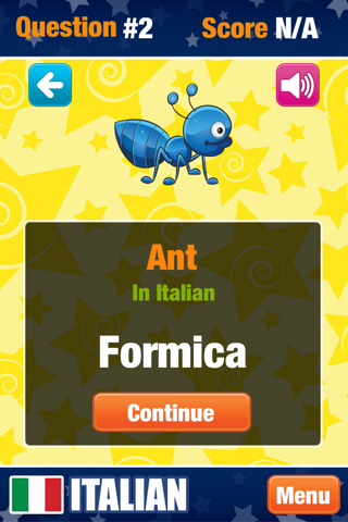 Learn Italian for Kids and Beginners - Free Lessons with Voice and Flashcards. screenshot 3