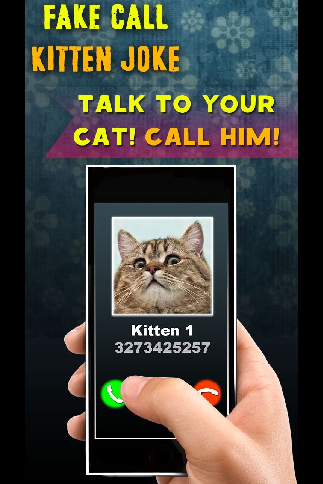 Fake Call Kitten Joke screenshot 3