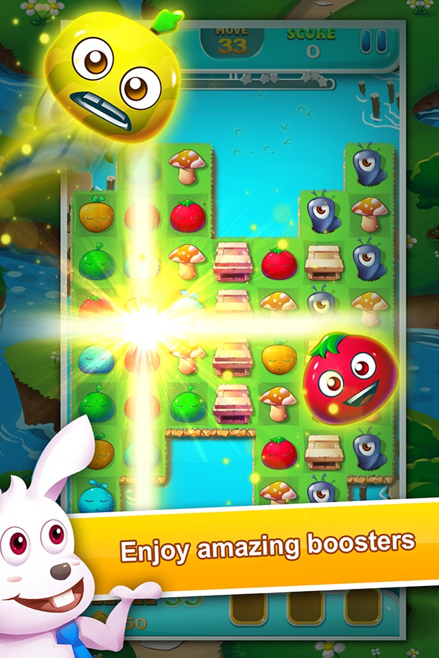 Fruit Splash Extreme: FREE Fruit Line Connect Match-3 Puzzle Game screenshot 2