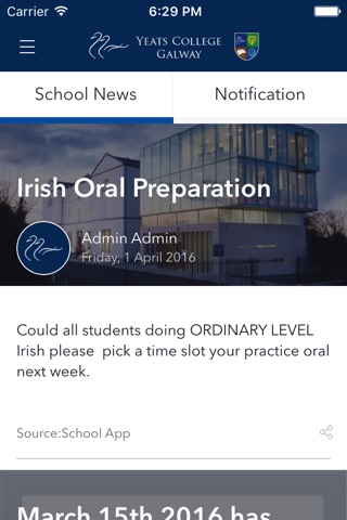 Yeats College, Galway screenshot 2