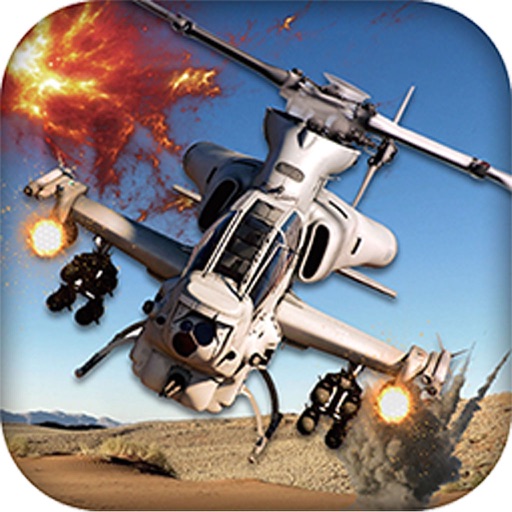 Gunship Heli Warfare Battle Game free iOS App