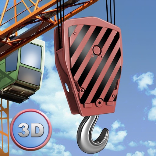 City Tower Crane 3D Simulator Full - Real city construction icon
